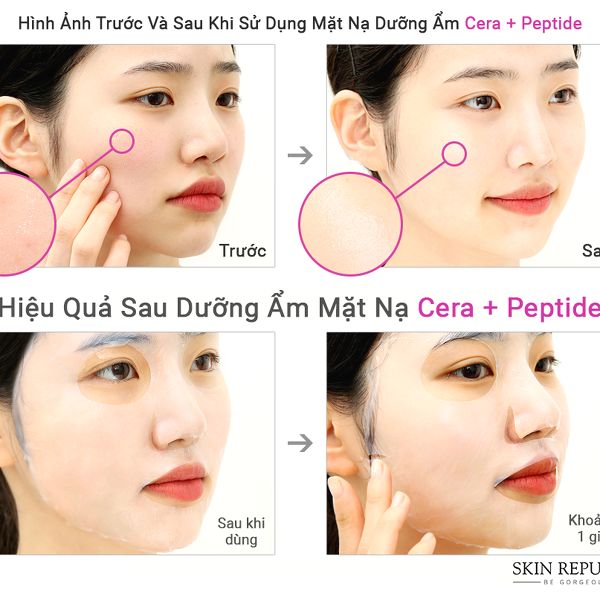 Mặt Nạ Dưỡng Ẩm Cera + Peptide Bio Booster Mask So'Natural Hàn Quốc