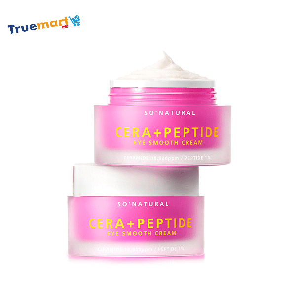 Kem Dưỡng Mắt Cera + Peptide Eye Smooth Cream So'Natural Hàn Quốc