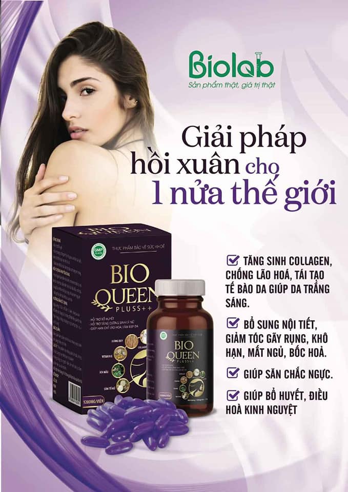 Thực phẩm từ mầm đậu nành Bio Queen Pluss++ giải pháp hồi xuân của phụ nữ