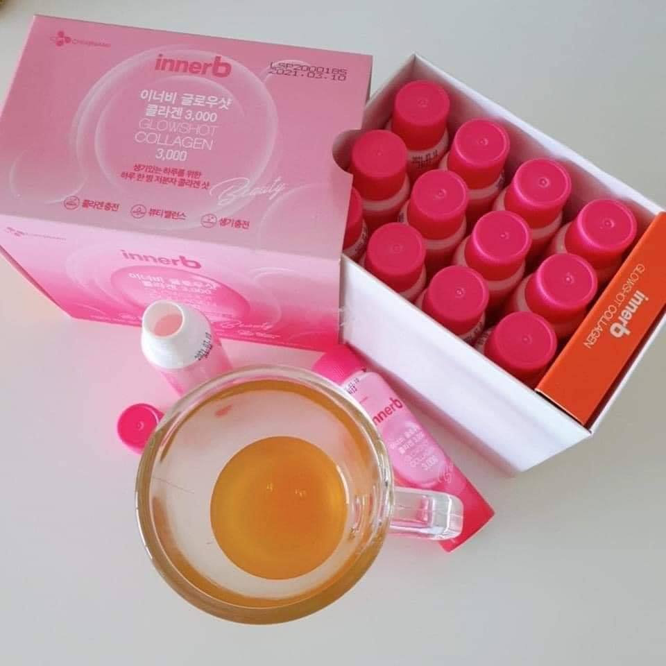 Nước uống Innerb Glowshot Collagen 3000mg của Hàn Quốc ( 12 lọ )