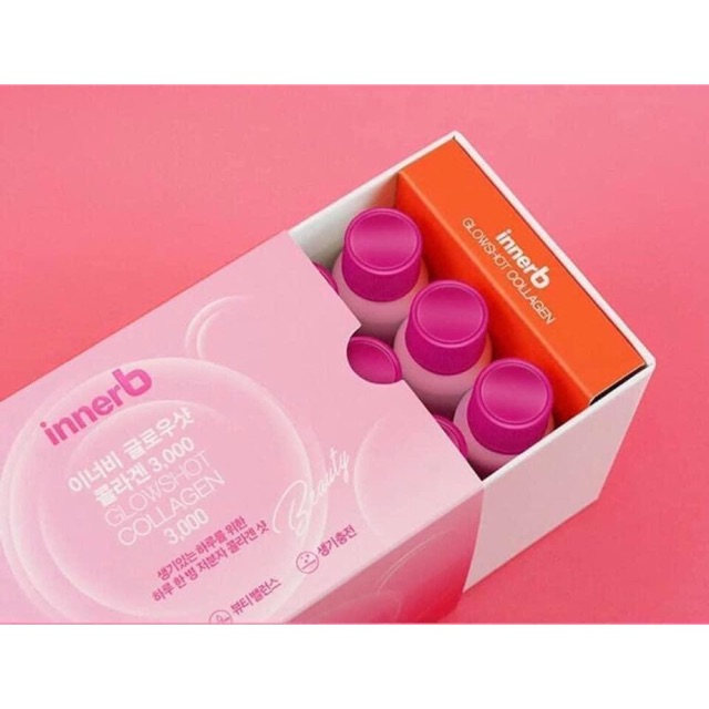 Nước uống Innerb Glowshot Collagen 3000mg của Hàn Quốc ( 12 lọ )