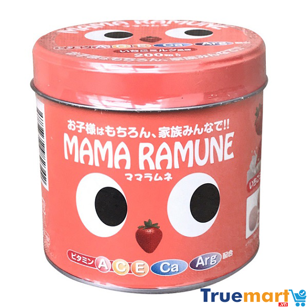 Kẹo cho trẻ biếng ăn Nhật Mama Ramune 200 viên