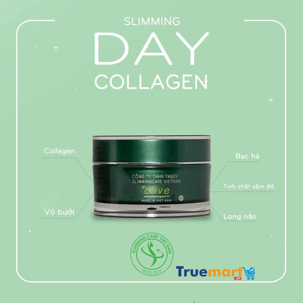 Kem tan mỡ Slimming Day Collagen - giảm mỡ, mờ rạn