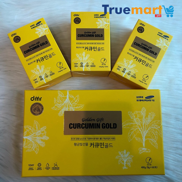 Tinh nghệ Nano Curcumin Gold Golden Gift - Hộp 50 ống x2ml