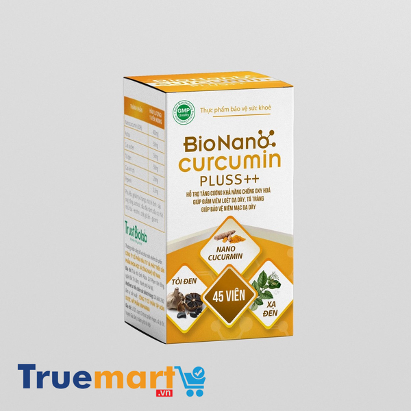 Thực phẩm bảo vệ sức khỏe Bio Nano Curcumin Pluss++ - Hỗ trợ giảm viêm loét dạ dày