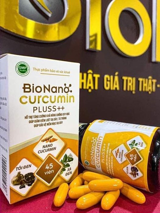 Thực phẩm bảo vệ sức khỏe Bio Nano Curcumin Pluss++ - Hỗ trợ giảm viêm loét dạ dày