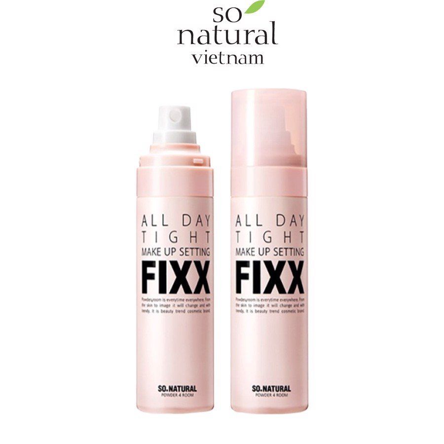 Xịt Khóa Nền Trang Điểm So Natural All Day Tight Make Up Setting Fixx 75ml