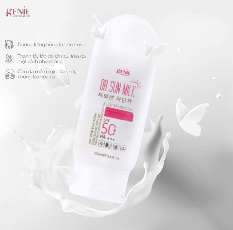 Kem chống nắng hàn quốc genie dr sun milk UV Protector