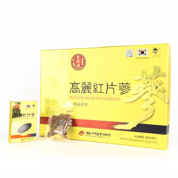 Hồng Sâm Củ Khô Thái Lát Cap Cấp Daedong Hàn Quốc - 200gram