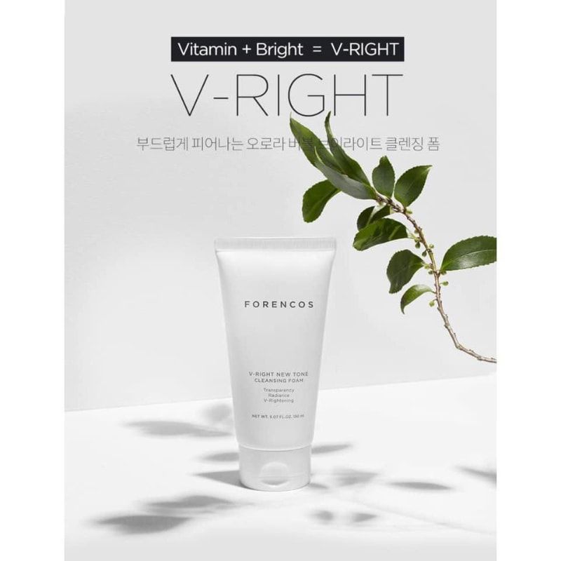 Sữa rửa mặt sáng da Forencos V-Right New Tone Cleansing Foam