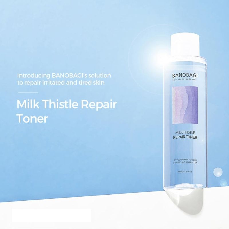 Nước hoa hồng dưỡng ẩm Banobagi Milk Thistle Repair Toner 200ml