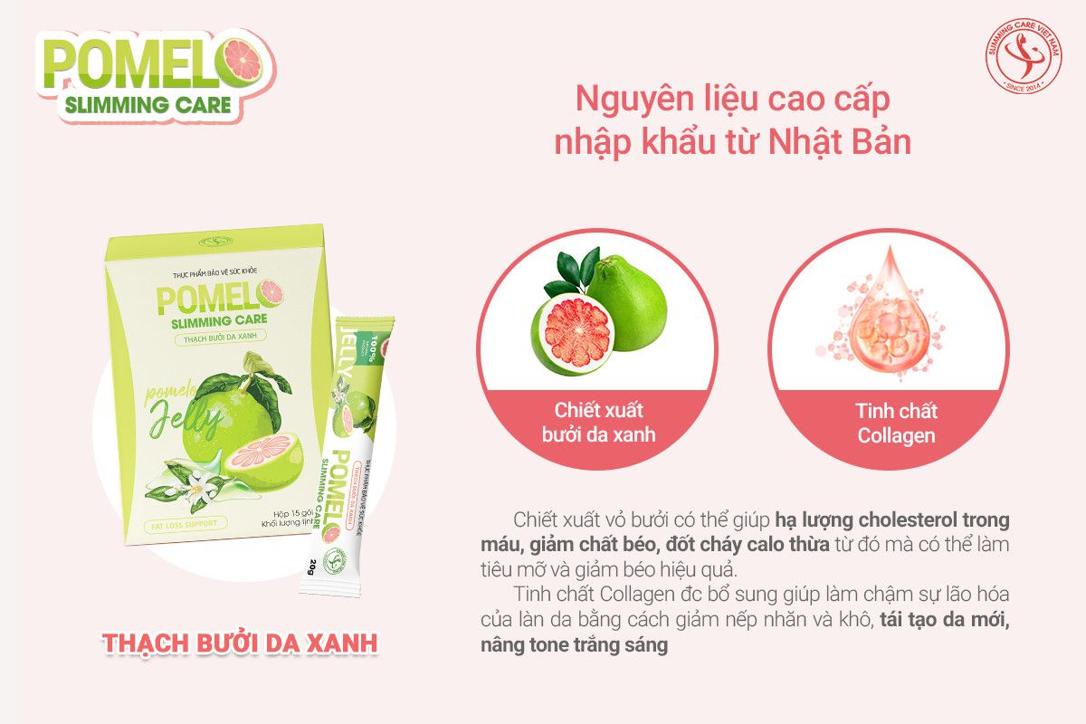 Thạch Bưởi Da Xanh Pomelo Slimming Care ( Giảm cân an toàn )