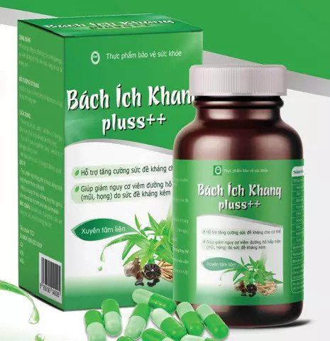 Thực phẩm bảo vệ sức khỏe BIO Bách Ích Khang Pluss++ - Giảm Nguy Cơ Viêm Đường Hô Hấp Trên, Tăng Sức Đề Kháng (45 viên)