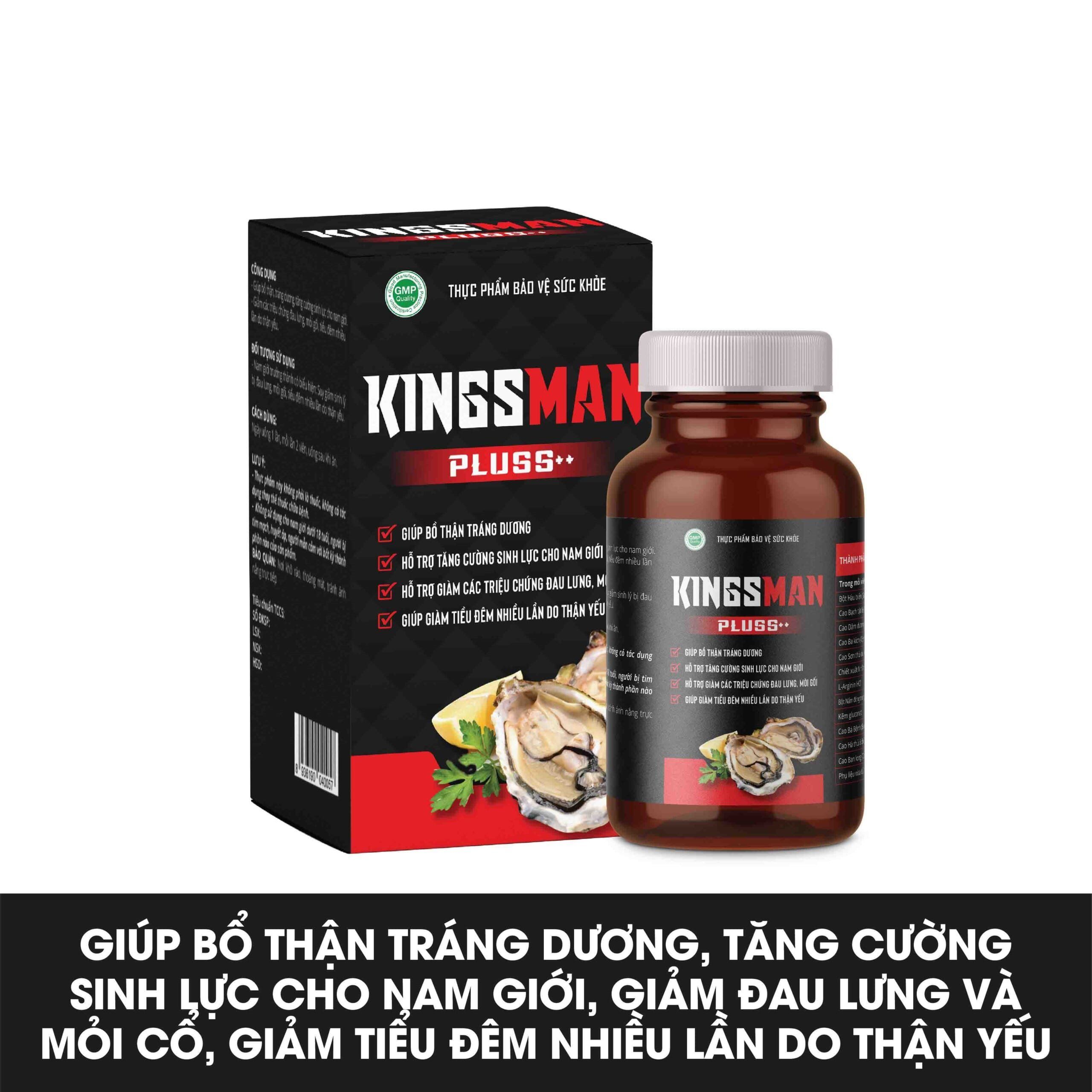 Thực phẩm bảo vệ sức khỏe BIO Kingsman pluss++ - Hỗ trợ bổ thận, tráng dương ( 30 viên)