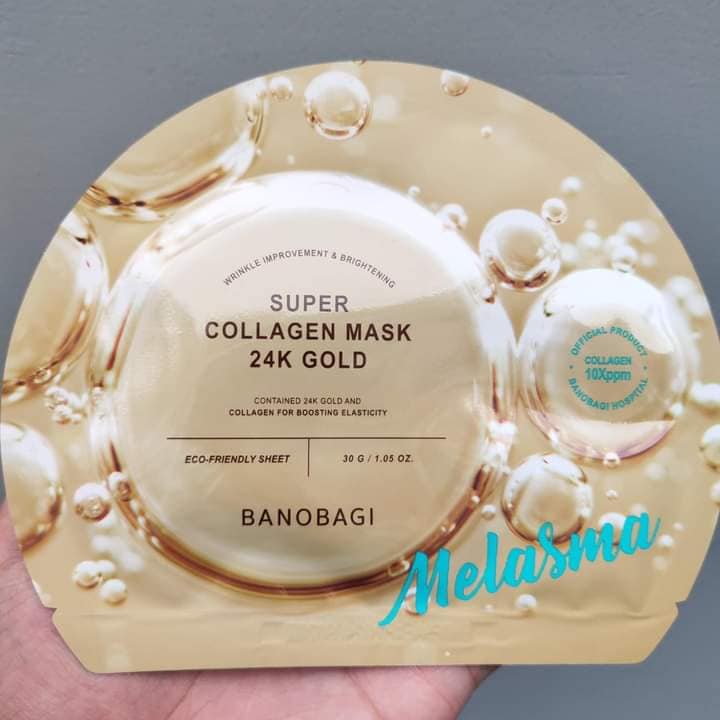 Mặt Nạ Banobagi Bổ Sung Collagen, Mờ Nám 30ml (Vàng) Super Collagen Mask 24k Gold Melasma