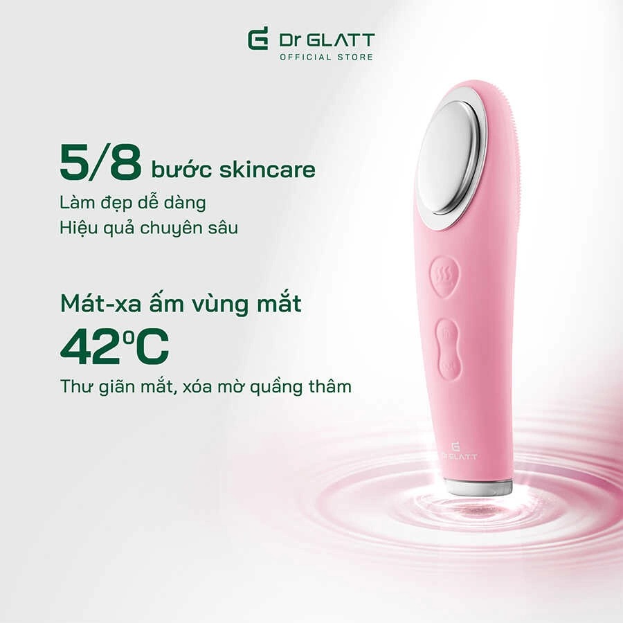 Máy rửa mặt và đẩy tinh chất Dua Fit Pro, 4 trong 1, hàng chính hãng Dr Glatt, thương hiệu Đức