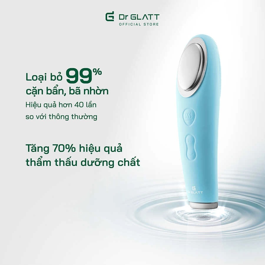 Máy rửa mặt và đẩy tinh chất Dua Fit Pro, 4 trong 1, hàng chính hãng Dr Glatt, thương hiệu Đức