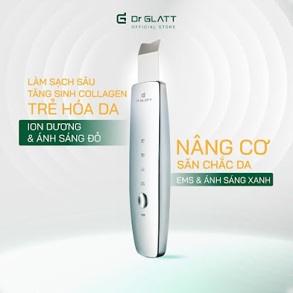 Máy đẩy tinh chất và tẩy tế bào chết ULTRAS 2.0, 4 trong 1, hàng chính hãng Dr Glatt, thương hiệu Đức