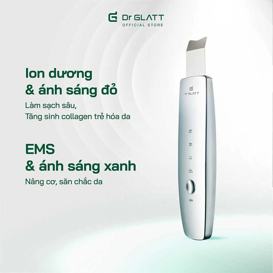 Máy đẩy tinh chất và tẩy tế bào chết ULTRAS 2.0, 4 trong 1, hàng chính hãng Dr Glatt, thương hiệu Đức