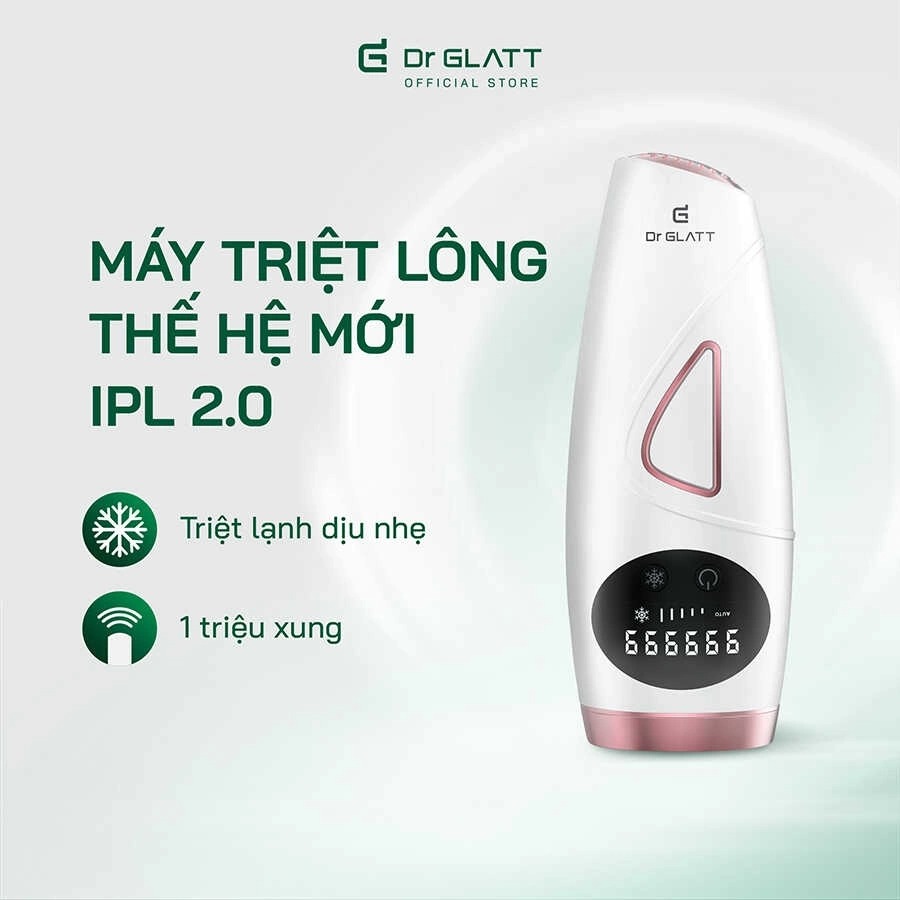 Máy triệt lông thế hệ mới IPL 2.0, hàng chính hãng Dr Glatt, thương hiệu Đức