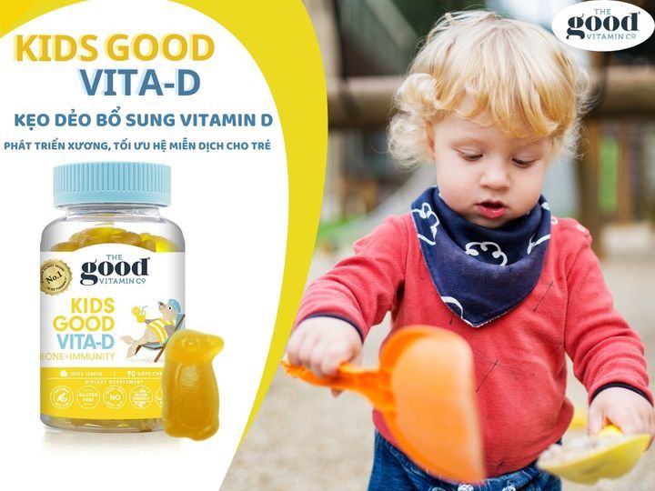 Kẹo dẻo Gummy  Vitamin Kids Good Vita-D – Vitamin D Hỗ trợ xương chắc khoẻ