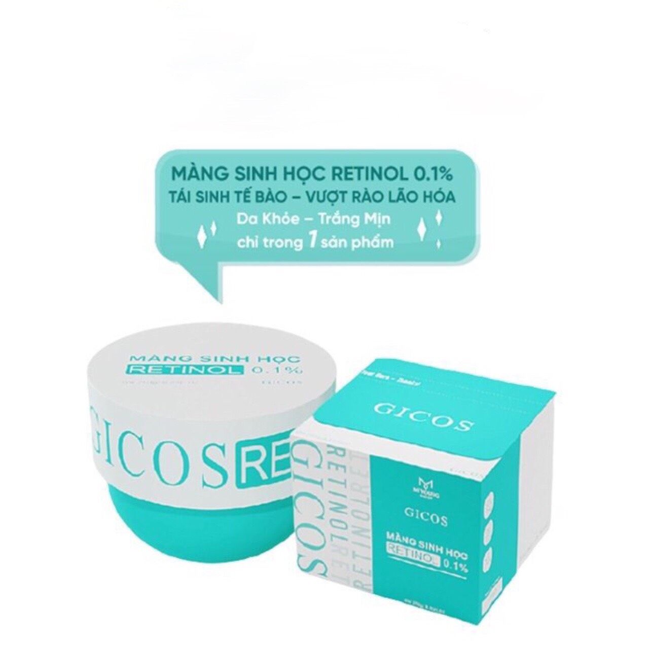 Kem dưỡng trắng da body Gicos - Màng Sinh Học Retinol 0.1%