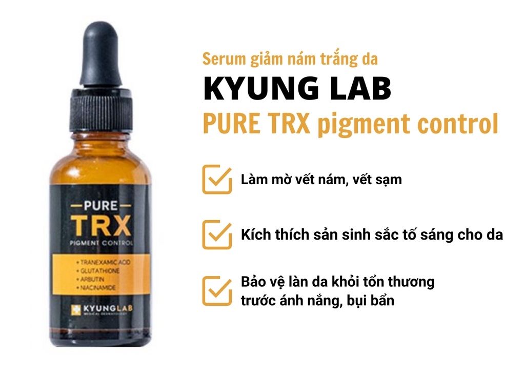 Tinh chất serum giảm nám, trắng da KYUNG LAB PURE TRX PIGMENT CONTROL 30ml chính hãng