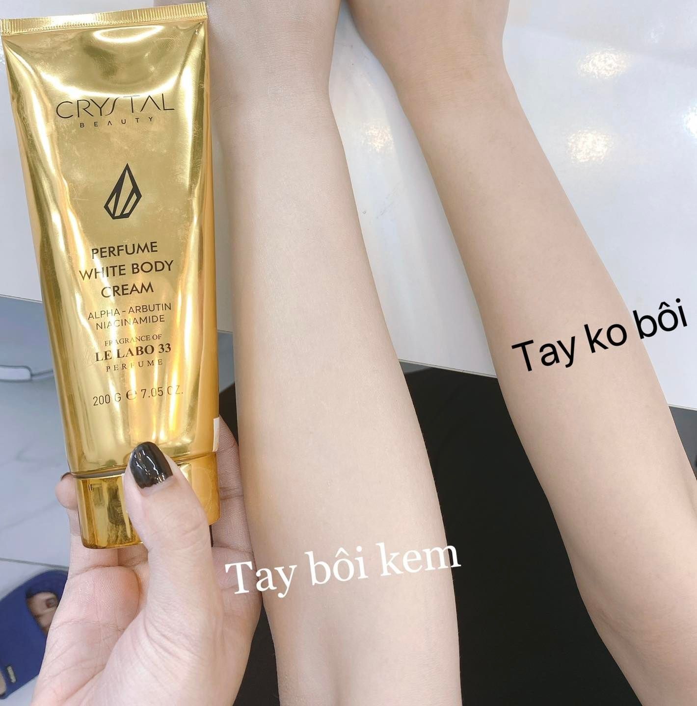 Kem body dưỡng trắng da toàn thân Crystal