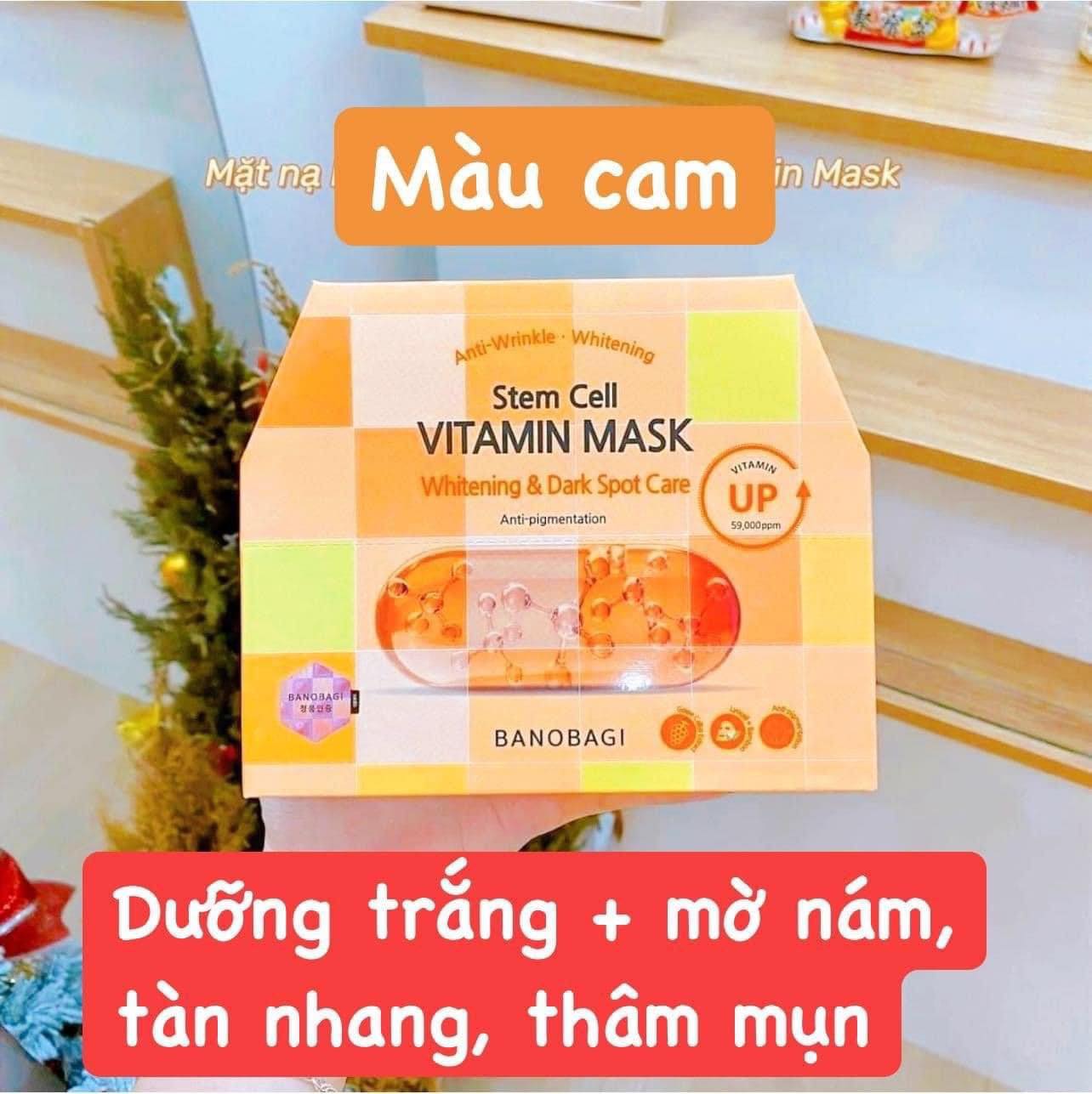 Mặt nạ Banobagi Stem Cell Vitamin Mask Hàn Quốc -  Whitening & Dark Spot Care (Giúp mờ thâm và làm đều màu da)