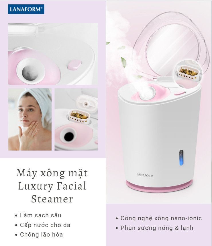 MÁY XÔNG MẶT NÓNG LẠNH LANAFORM LUXURY FACIAL STEAMER