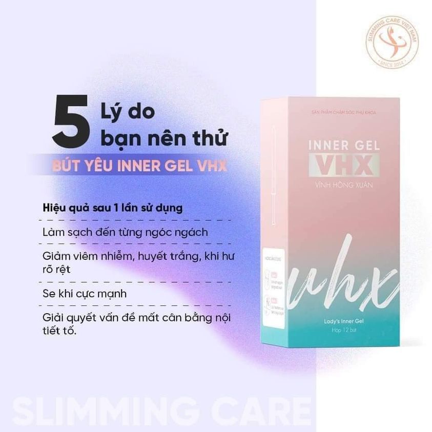 Sản phẩm chăm sóc phụ khoa Bút yêu Inner Gel VHX Vĩnh Hồng Xuân (Bản cải tiến)