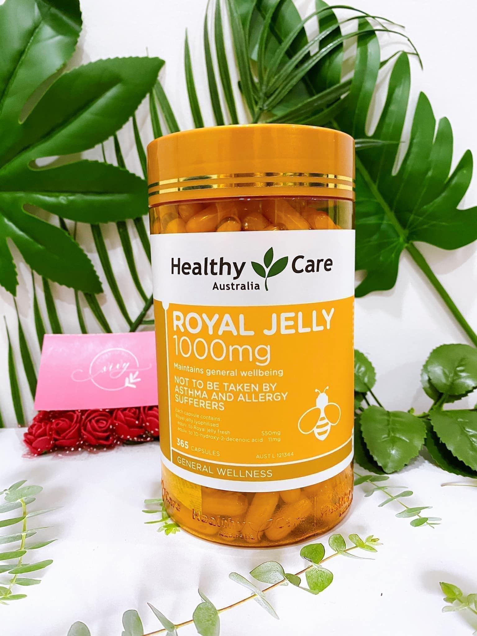 Sữa ong chúa Healthy Care Roya Jelly  1000mg lọ 365 viên