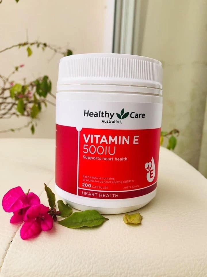 Viên Uống Vitamin E Healthy Care 500IU Hộp 200 Viên Của Úc