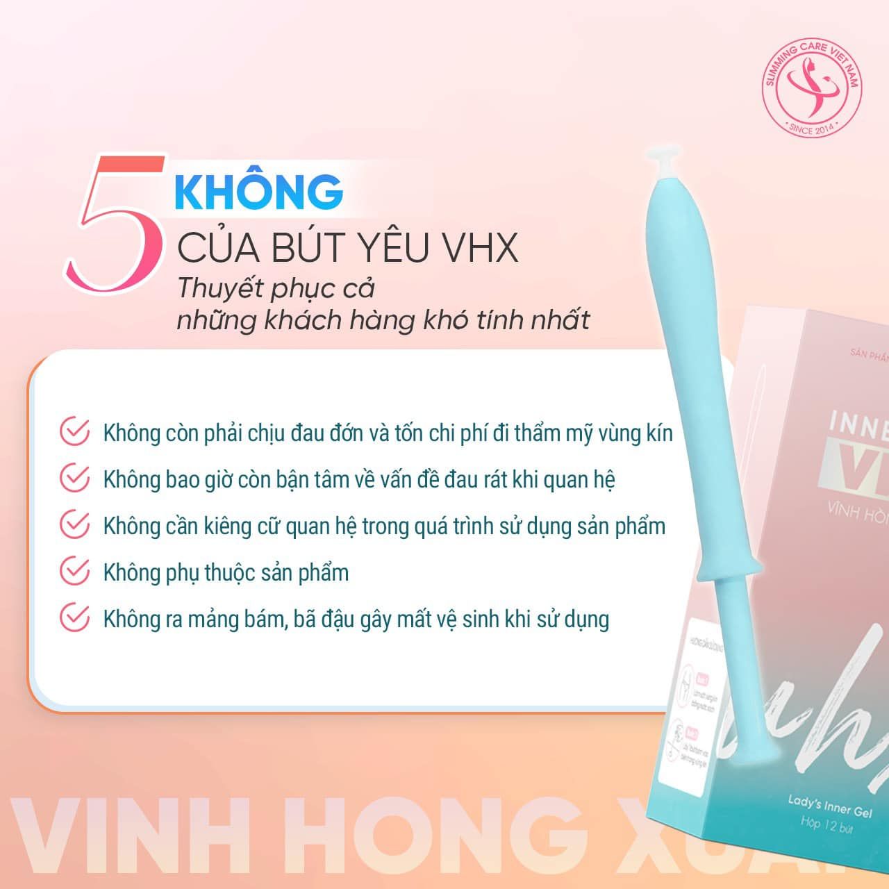 BÚT YÊU PHỤ KHOA VĨNH HỒNG XUÂN MINI 2 QUE