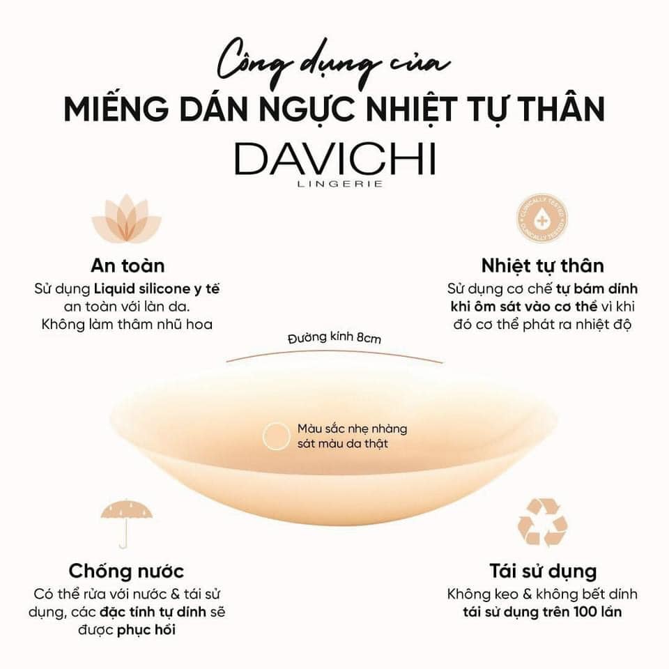 Miếng dán ngực sinh nhiệt tự thân Davichi