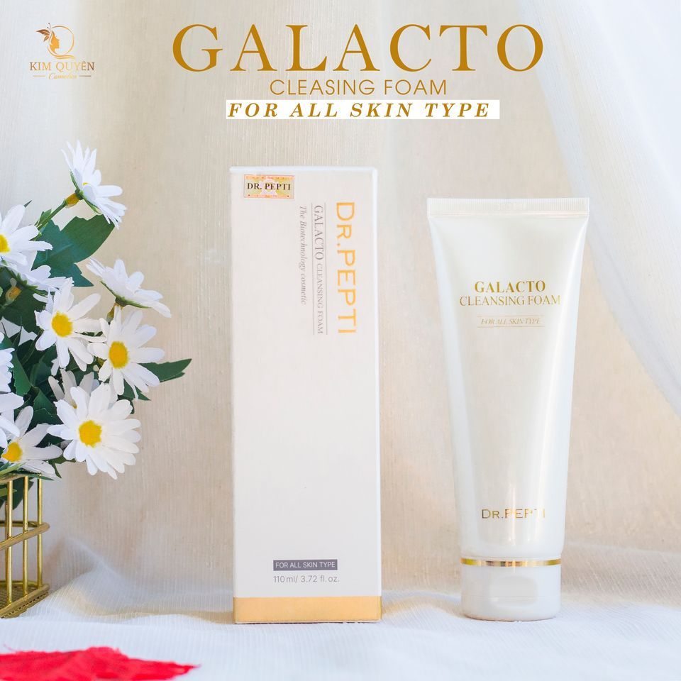 Sữa rửa mặt trắng da Dr.Pepti + Galacto Cleansing Foam