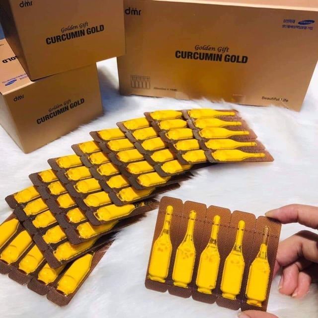 Tinh nghệ Nano Curcumin Gold Golden Gift Hộp 100 ống x2ml