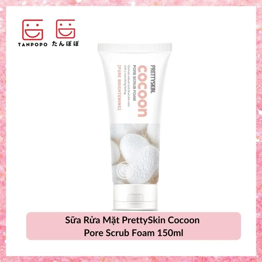 Sữa rửa mặt Tẩy da chết Cocoon PrettySkin Cocoon Pore Scrub Foam