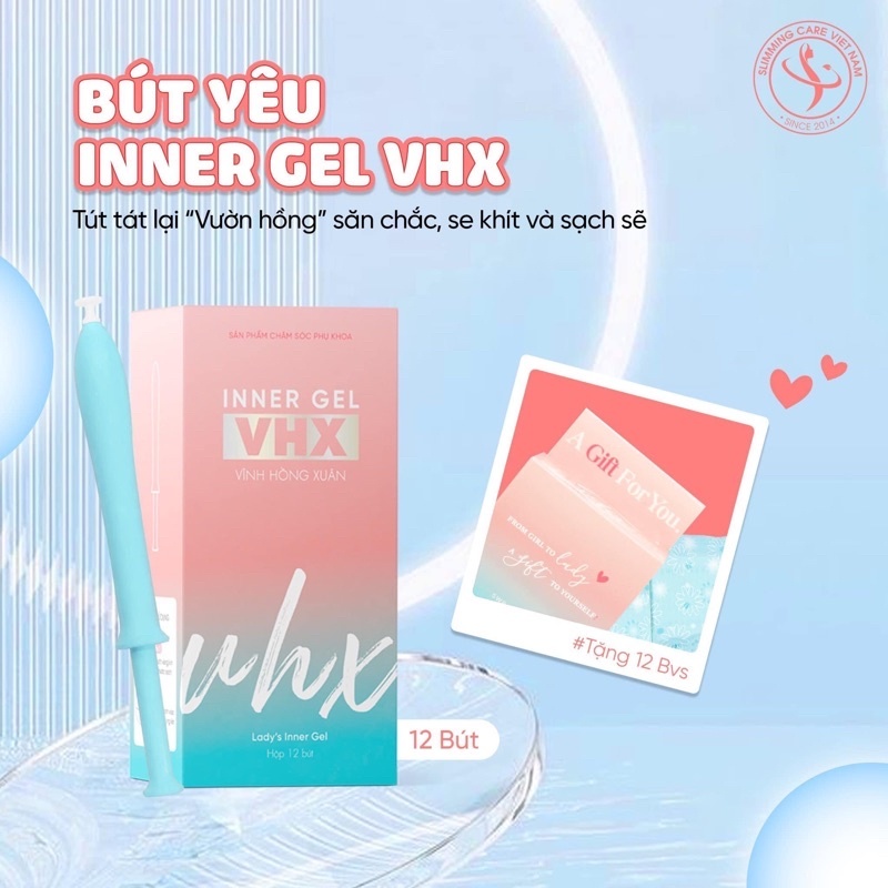 Sản phẩm chăm sóc phụ khoa Bút yêu Inner Gel VHX Vĩnh Hồng Xuân (Bản cải tiến)