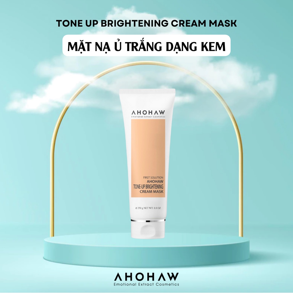 Mặt Nạ Ủ Trắng Dạng Kem Ahohaw Tone-Up Brightening Cream Mask ( 250g )