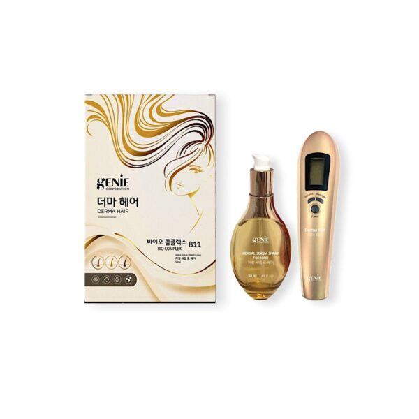 Bộ Massage Kích Mọc Tóc Genie: Lược Laser Demar Hair Kèm Serum Bio Complex B11 Của Hàn Quốc