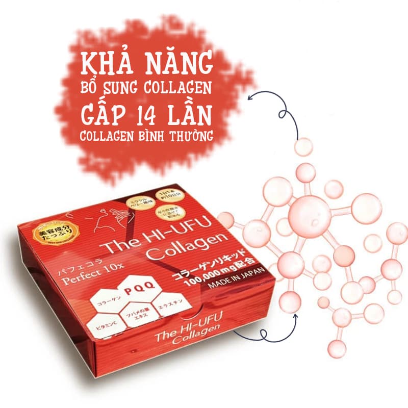 The Hi UFU Collagen 100000mg Nhật Bản - Nước uống chống lão hóa