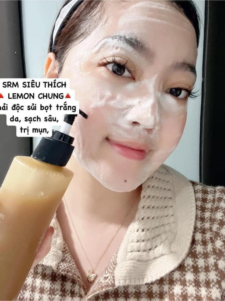 Sữa Rửa Mặt Chanh Đường Đen Lemon Chung Cleanser Hàn Quốc - Chai 200ml