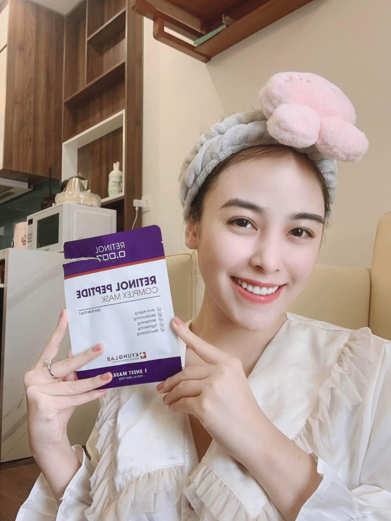 Mặt nạ trẻ hóa da Retinol Peptide Complex Kyung Lab Hộp 3 miếng