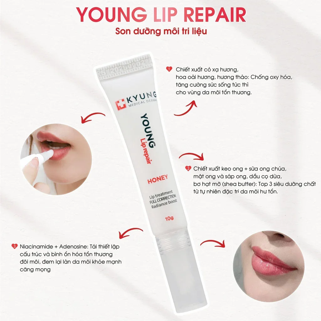 Son Dưỡng Môi Phục Hồi Kyung Lab Young Lip Repair Tuýp 10g