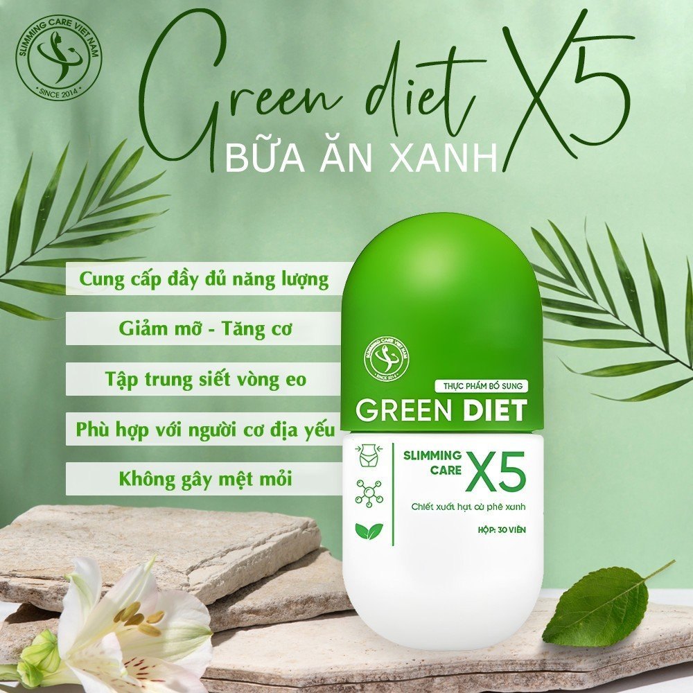 Thảo Mộc Giảm Cân Green Diet Slimming Care X5