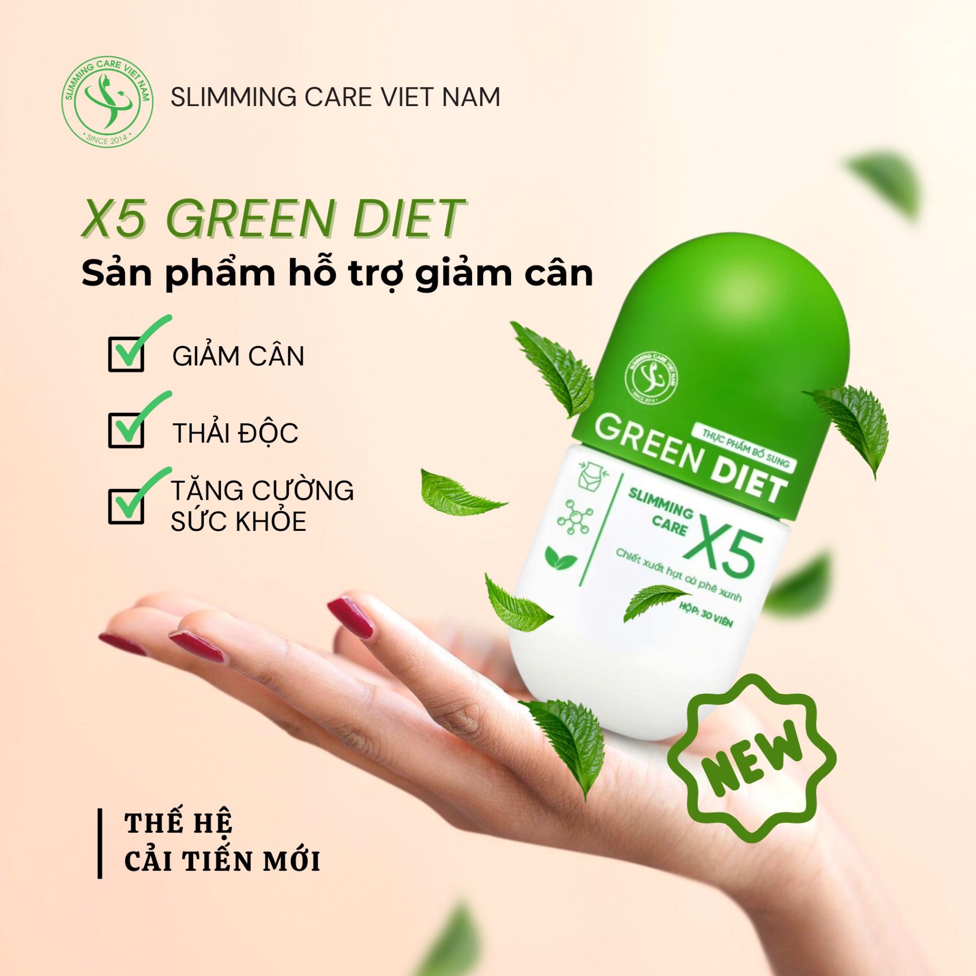 Thảo Mộc Giảm Cân Green Diet Slimming Care X5