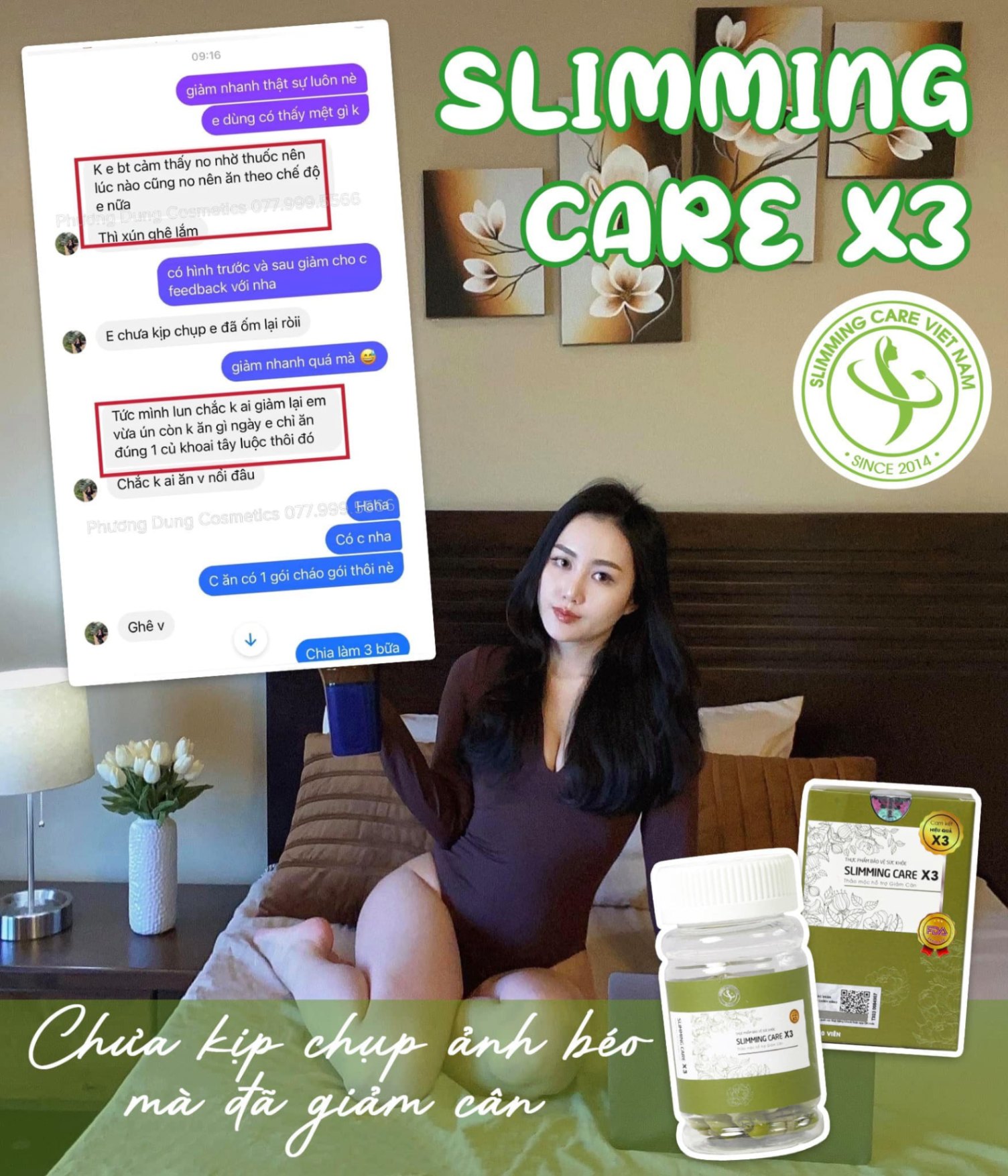 Viên giảm cân Slimming care X3 - Dành cho cơ địa khó giảm, chai lỳ ( Hộp 15 viên) số 2