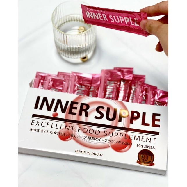 Nước uống cân bằng nội tiết tố nữ Inner Supple Hộp 28 gói