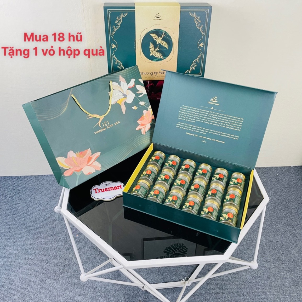 Tổ Yến Chưng Sẵn CICI Thượng Đỉnh Yến - Thượng vy yến biển - Sét Healthy 18 hũ đường ăn kiêng